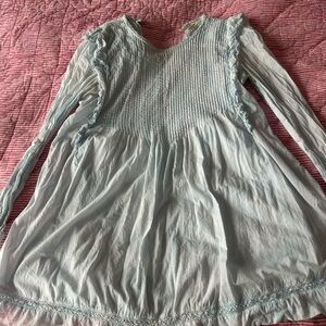 Aritzia light blue pointelle dress